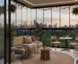 Idei simple pentru a transforma un balcon mic într-un refugiu zen. Amenajare, lumină, plante și soluții practice pentru apartamente urbane.